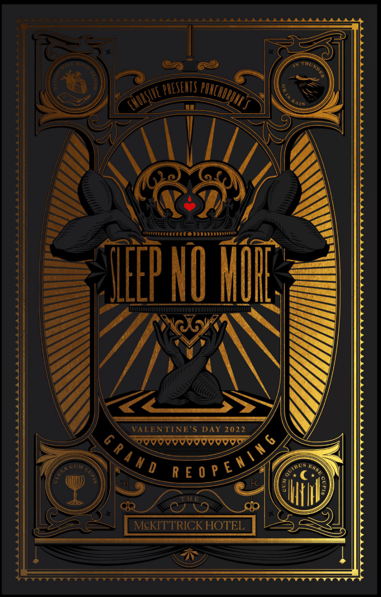 Sleep No More Grand Reopening Valentine's Day