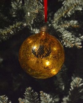Gold Glass Ornament